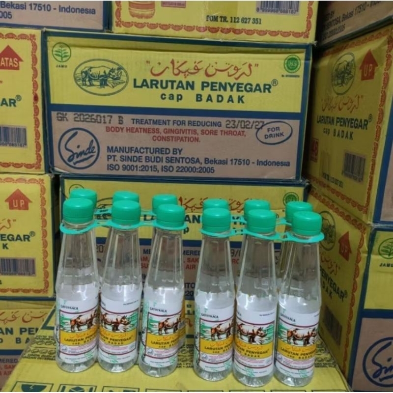 Larutan Penyegar Cap Badak Botol 1Dus isi 48 Botol @200 ML