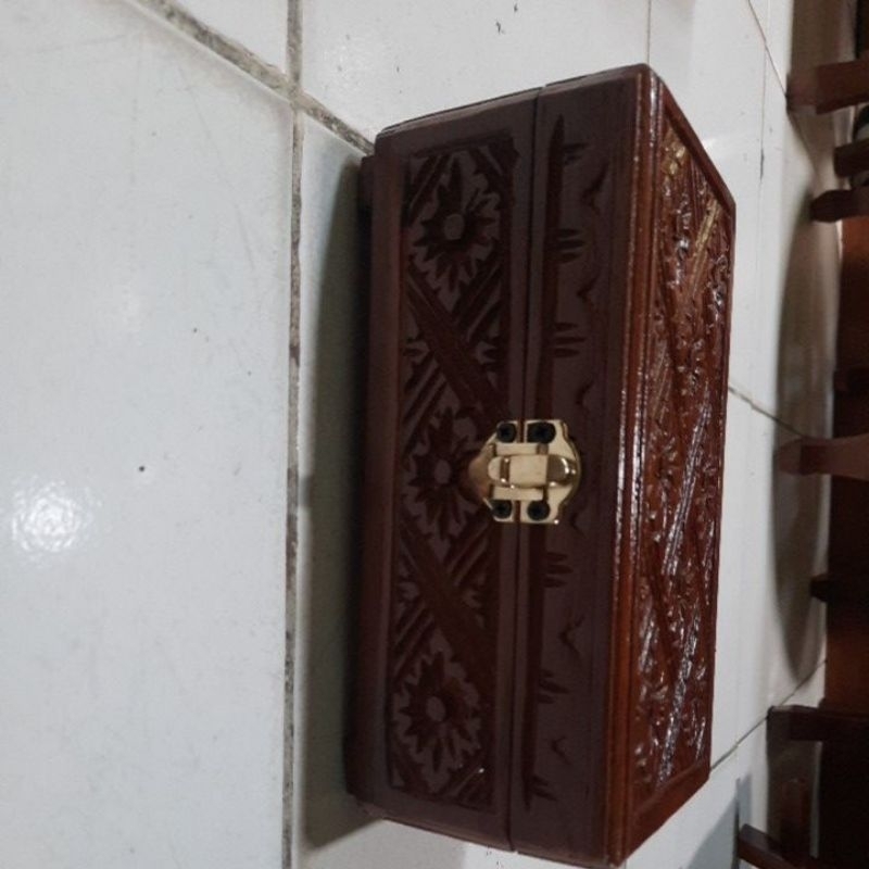 kotak perhiasan kayu jati-kotak perhiasan ukir-kotak perhiasan M