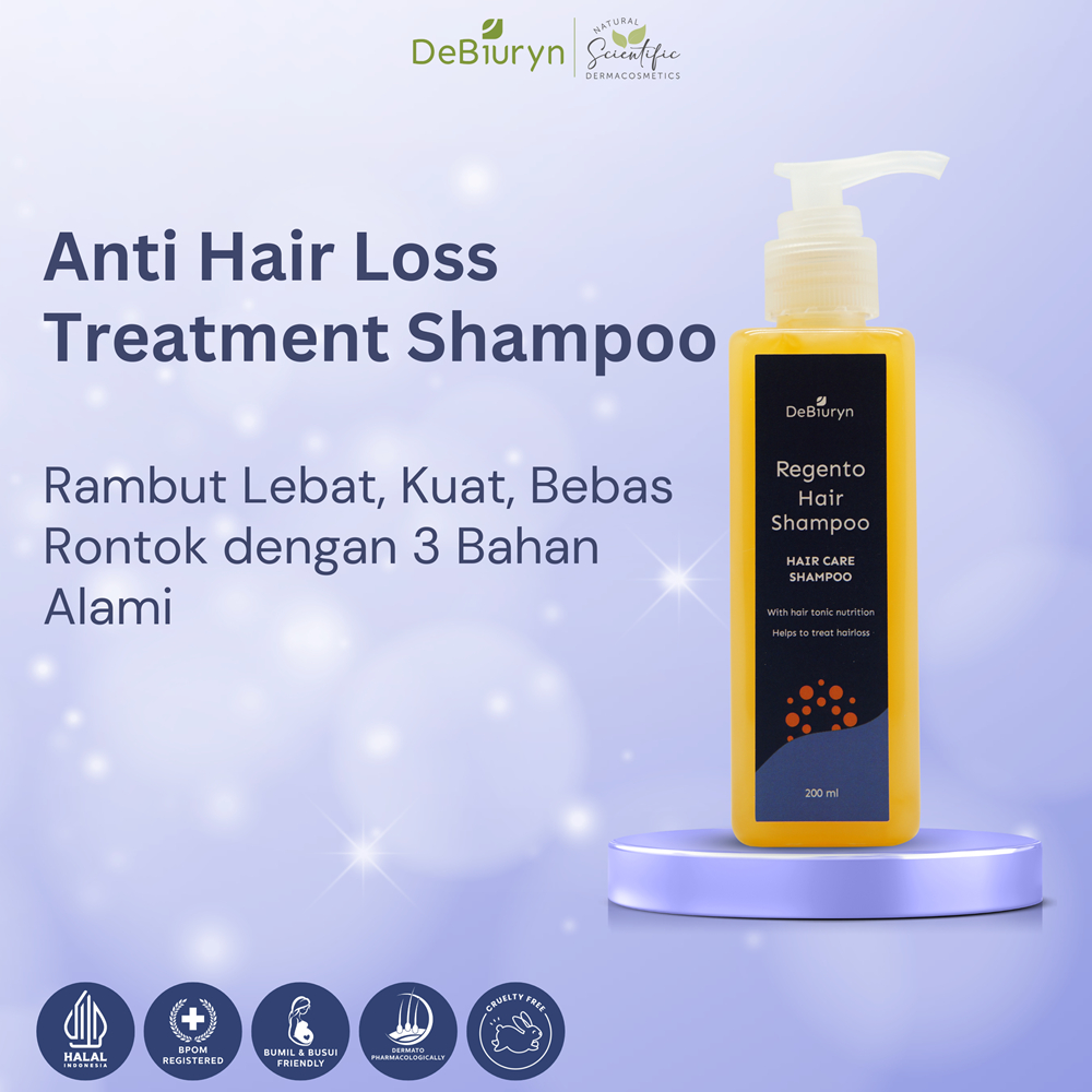 DeBiuryn Regento Shampoo - Hair Tonic - Mengurangi Rambut Rontok Penumbuh Rambut Botak