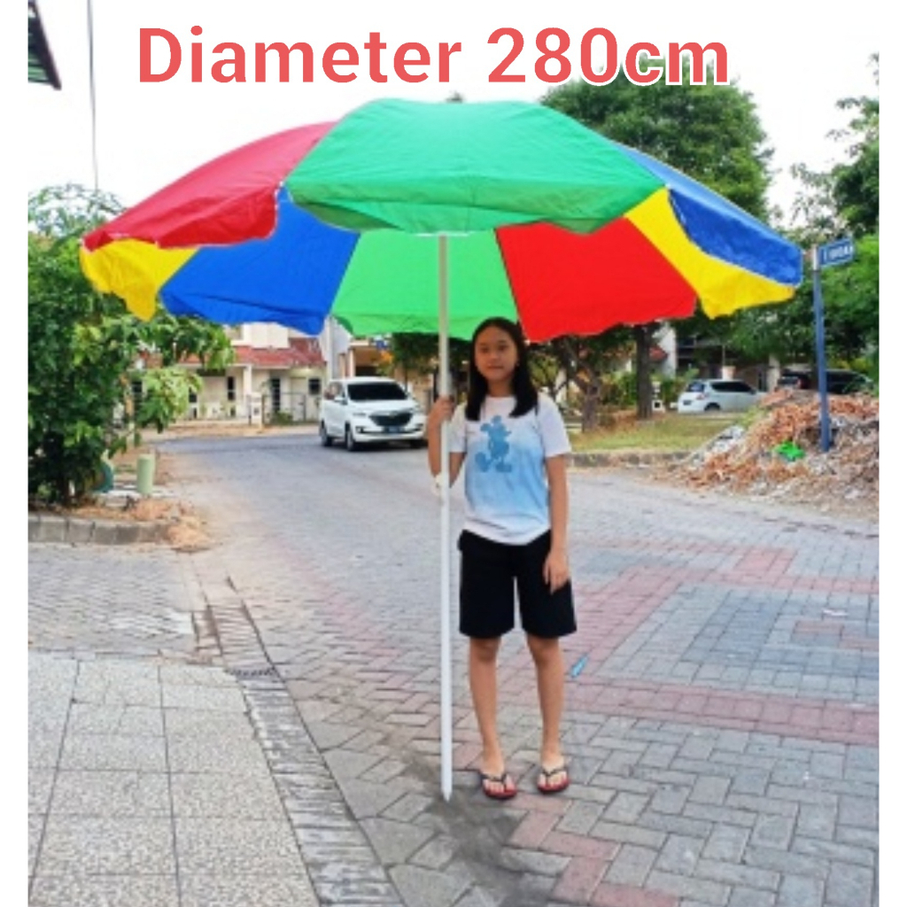 PAYUNG JUALAN PELANGI 280cm / PAYUNG CAFE / PAYUNG TENDA 280cm
