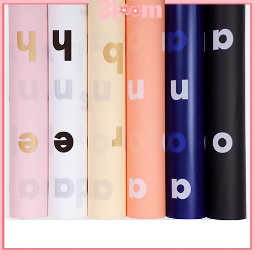 

Kertas Buket motif abjad Cellophane Flower Wrapping KB6128