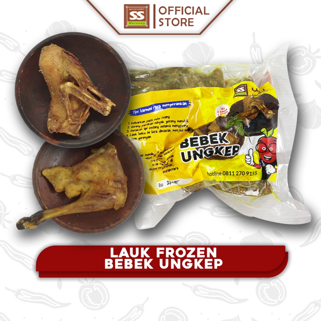

LAUK FROZEN PAKET BEBEK UNGKEP KHAS WAROENG SPESIAL SAMBAL 'SS'