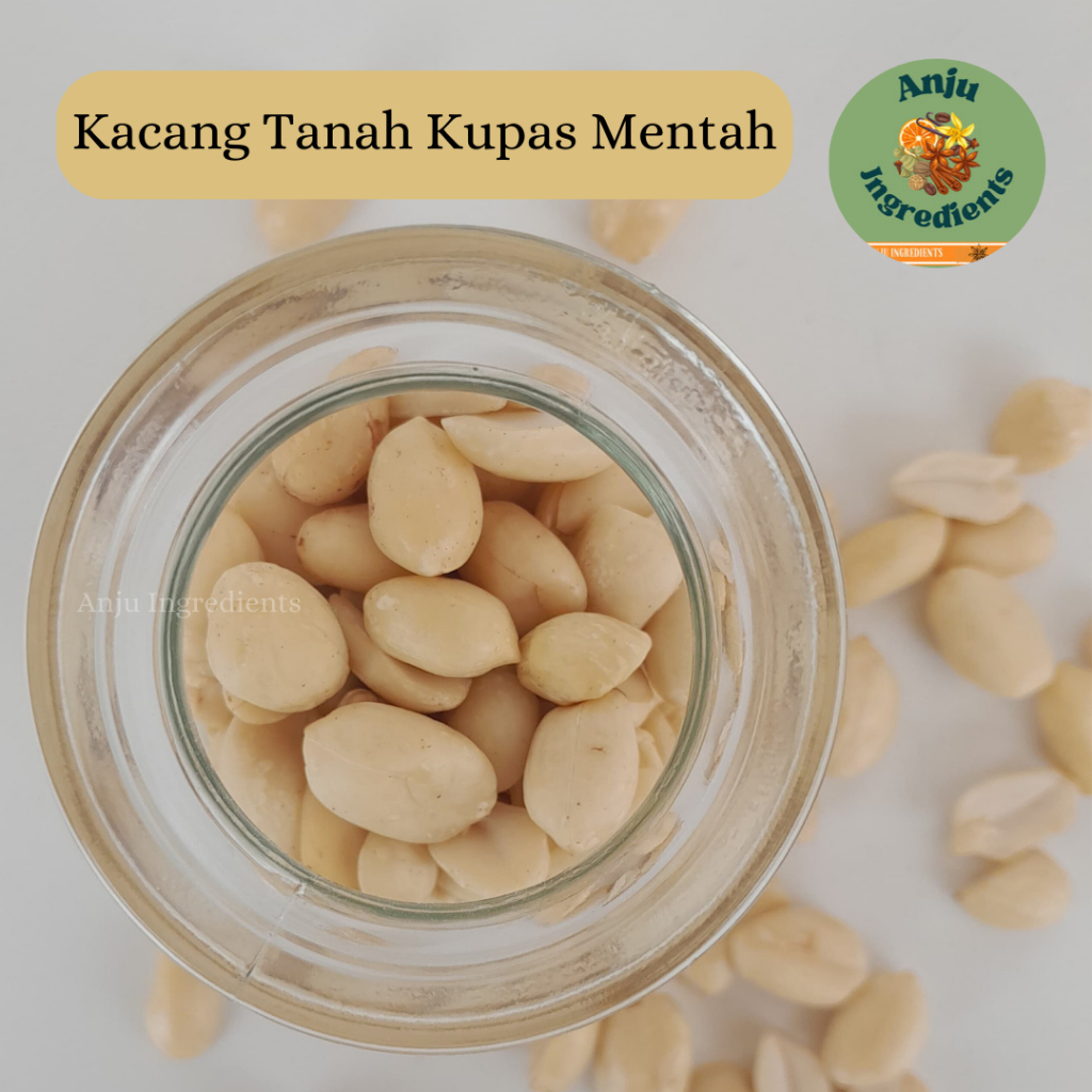 

Kacang tanah kupas mentah 25gr / kacang tanah mentah