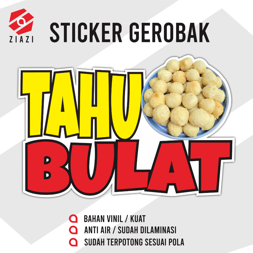 

Sticker Tahu Bulat Sticker Kaca Sticker Etalase Sticker Gerobak Sticker Nama Usaha Sticker Custom Sticker Vinil