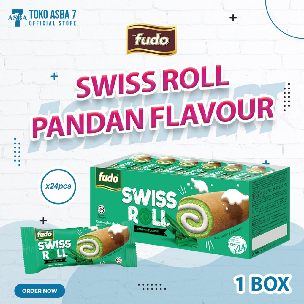 

FUDO SWISS ROLL PANDAN FLAVOUR 1 BOX