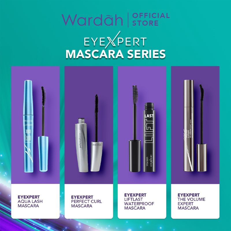 Wardah Eyexpert Aqua Lash Maskara | Perfecurly Maskara | Volume Maskara