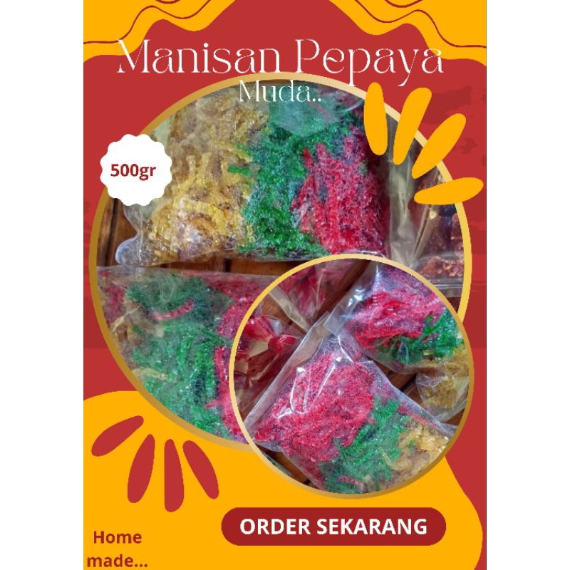 

HOME MADE!! Manisan Pepaya Muda 500gr