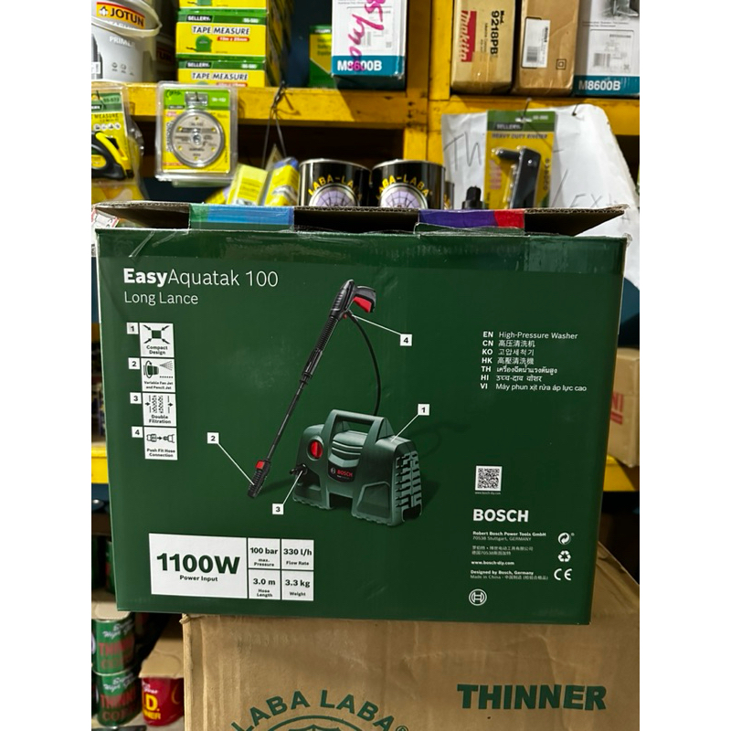 mesin cuci mobil/motor tekanan tinggi bosch easyaquatak 100