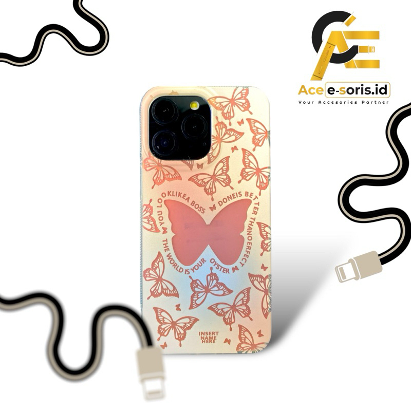 Butterfly Hologram Case For Iphone | Butterfly Hologram 3D For Iphone  Xr  11 13 15Pro 15PM