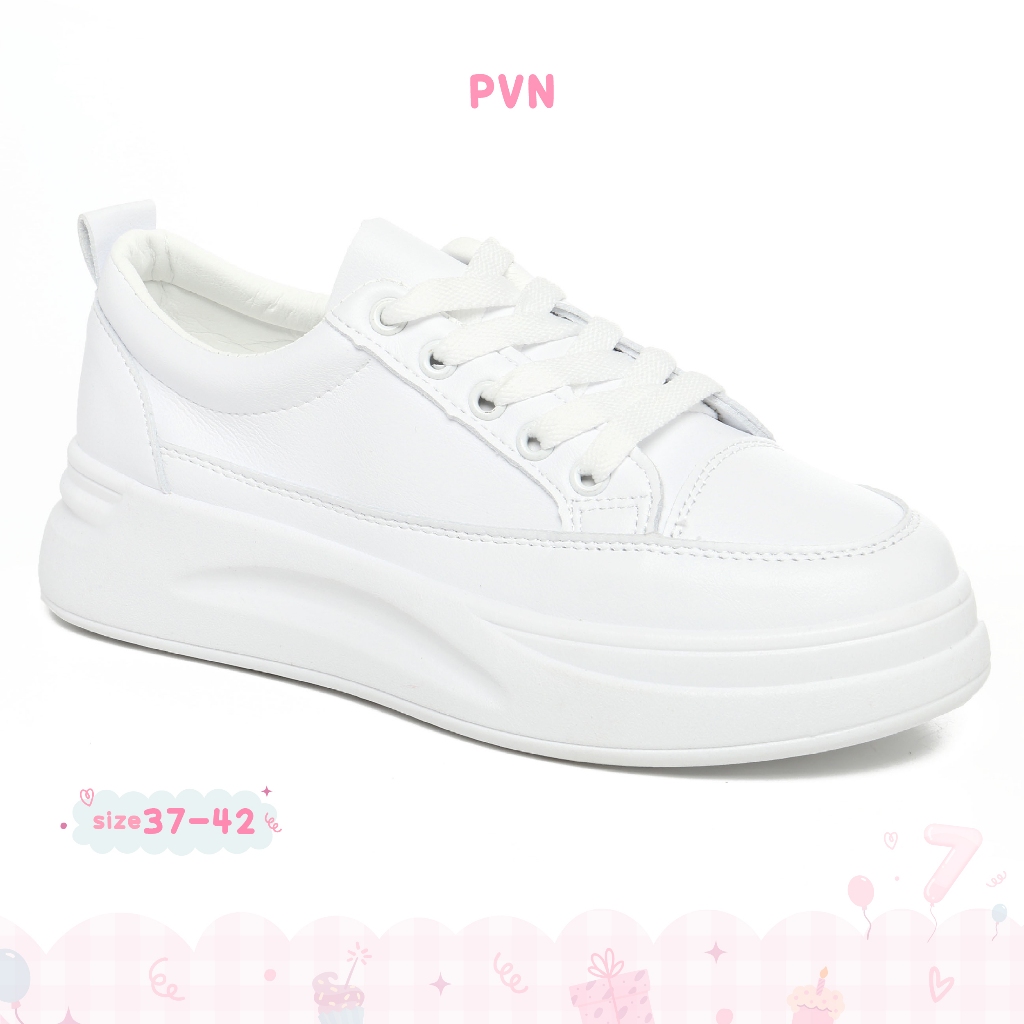 PVN Aelin Sepatu Sneakers Putih Sepatu Casual Wanita Shoes White 785