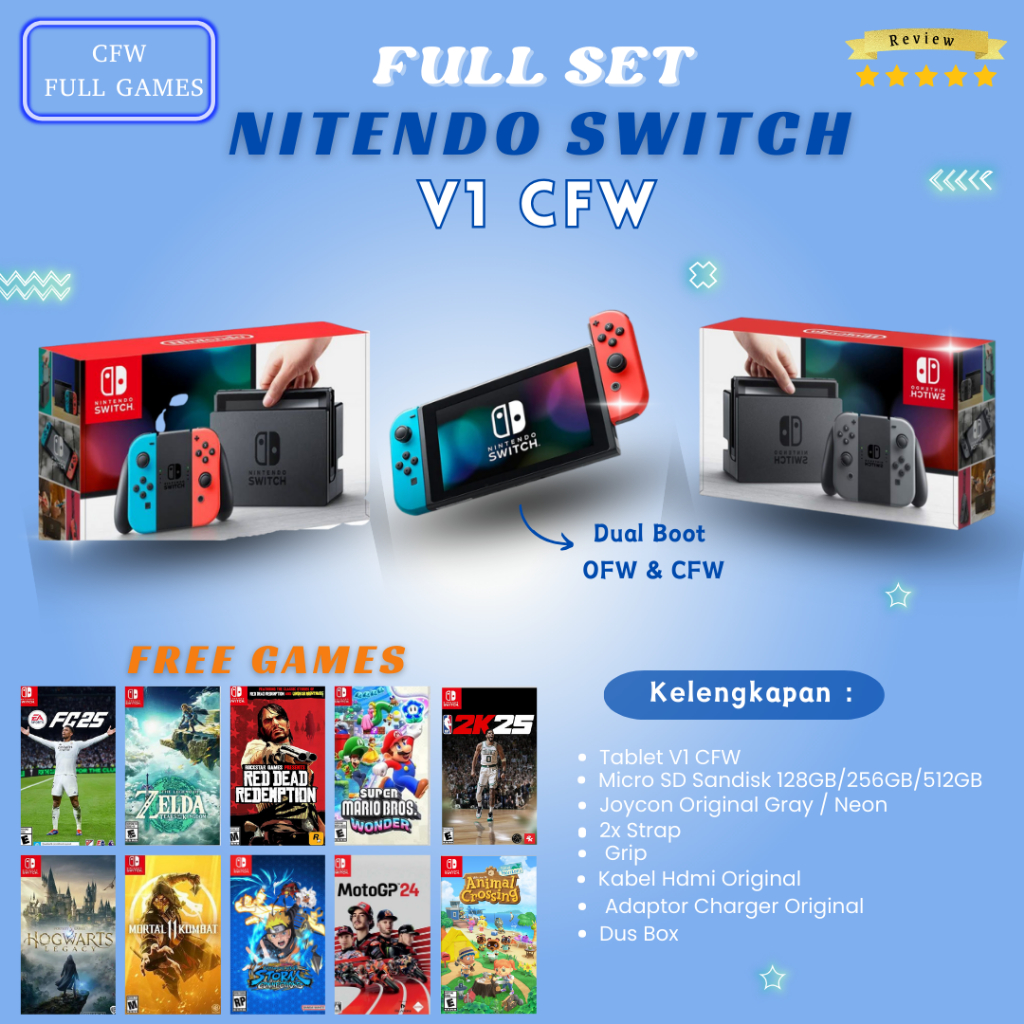 Nintendo Switch V1 CFW  FullGames