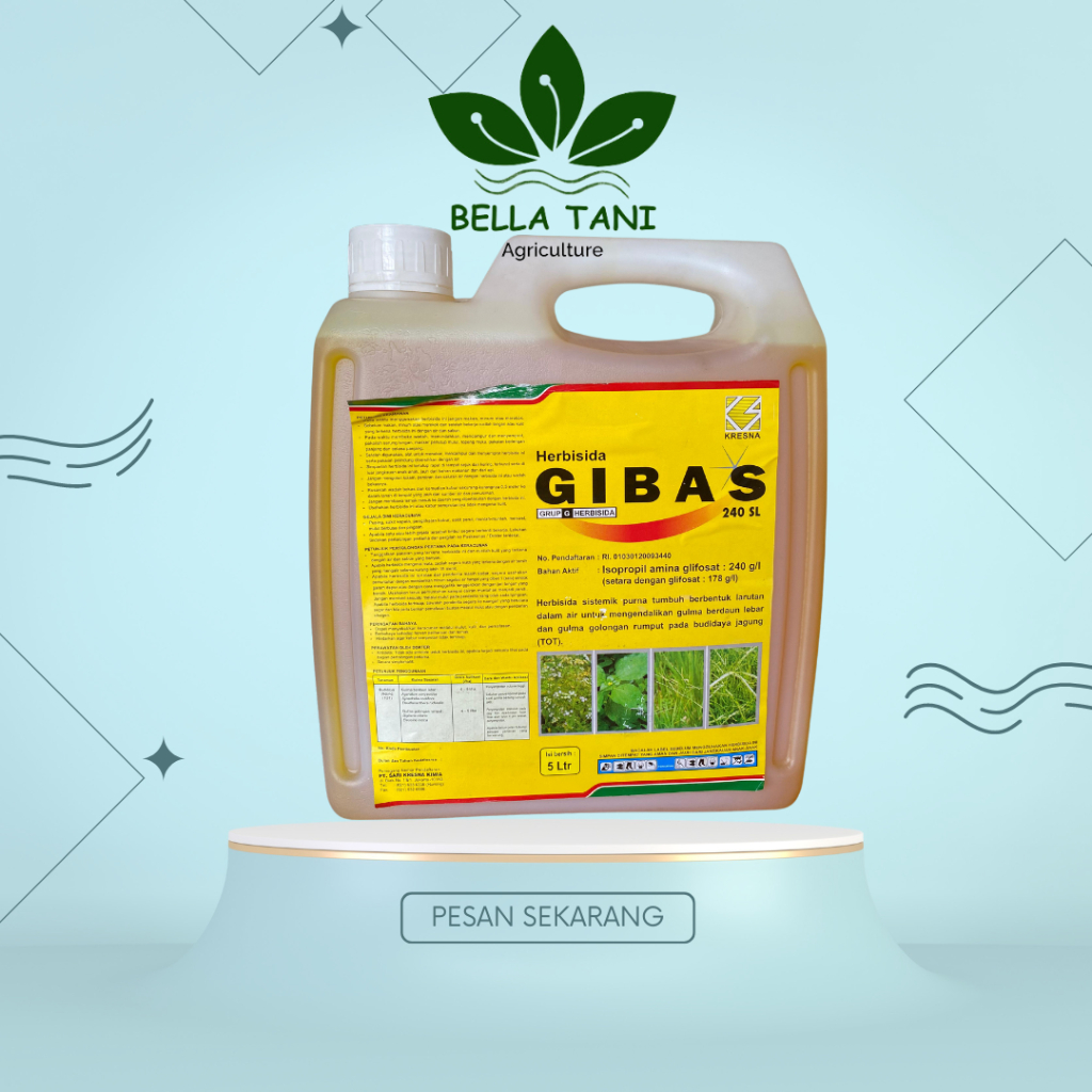 HERBISIDA GIBAS 240 SL 5 LITER