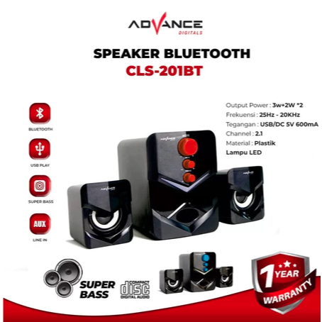 ITSTORE speaker USB bluetooth multimedia advance cls201bt cls 201bt CLS-201 CLS 201