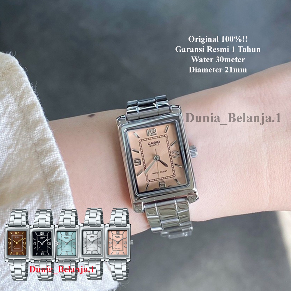 Original 100% Jam Tangan Wanita CASIO LTP-1234DD-1ADF LTP-1234DD-2ADF LTP-1234DD-4AD LTP-1234DD-5ADF
