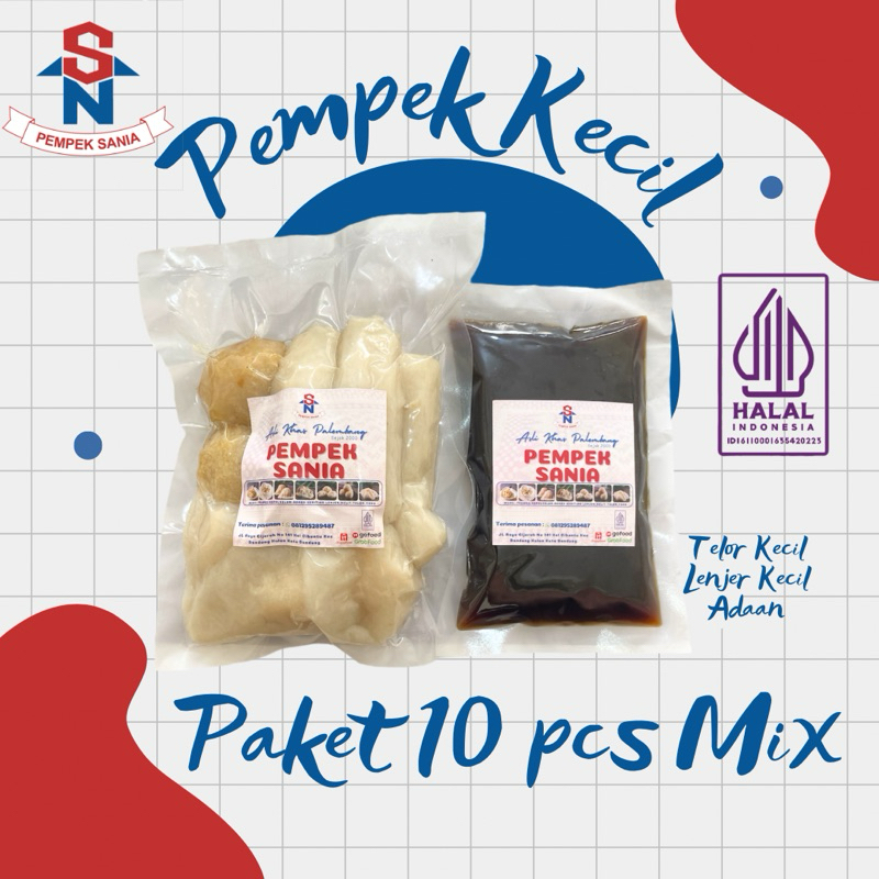 

Pempek Sania Palembang Asli - Paket 10 pcs Mix