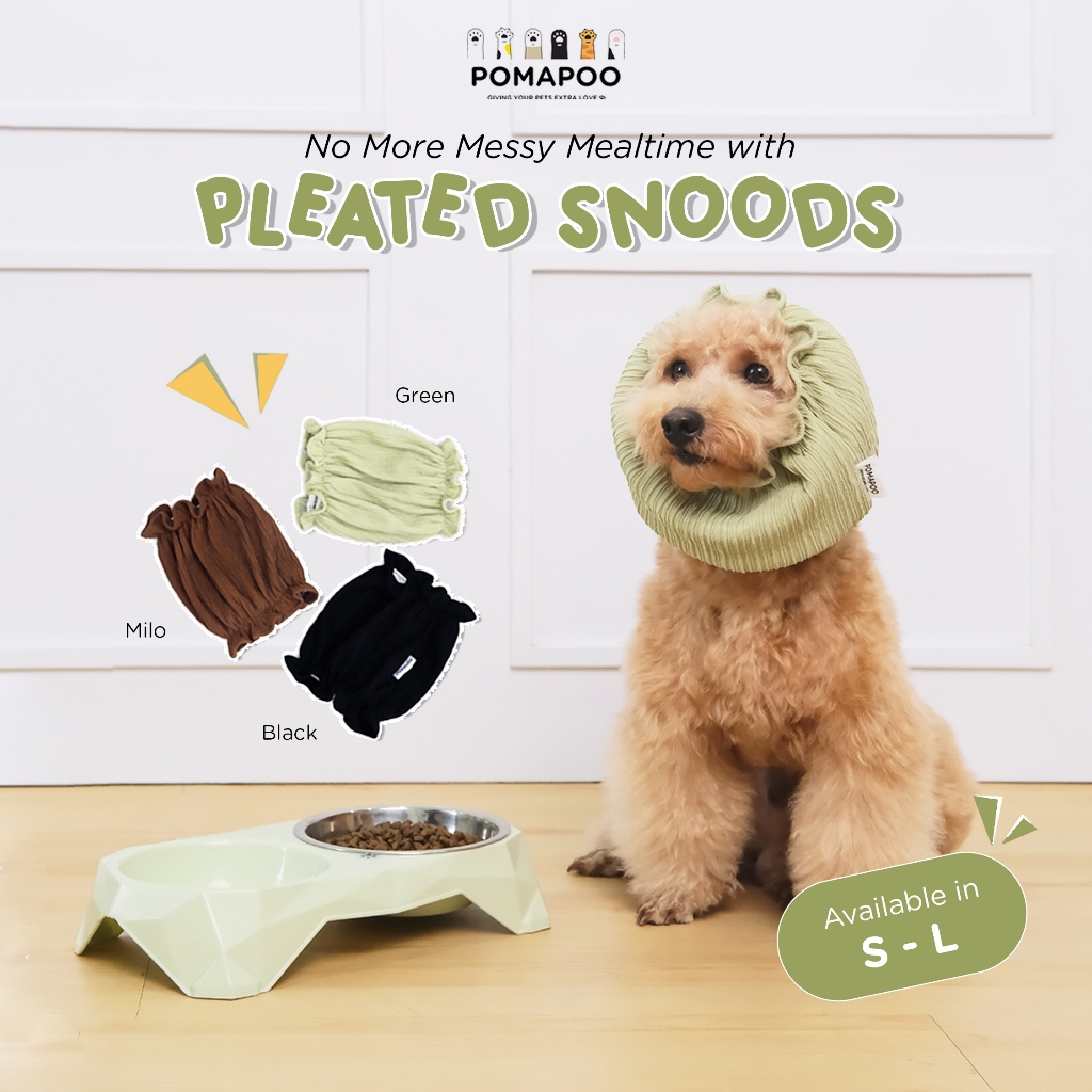 POMAPOO - Baju Kucing dan Baju Anjing Pleated Snoods