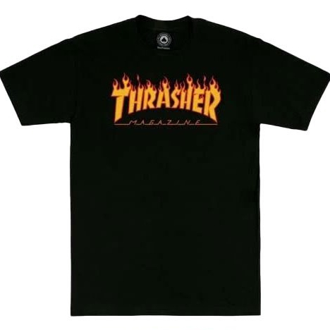 Thrasher Japan T-Shirt : , Pria & Wanita Bahan Cotton Combed 24'S Tebal  Adem