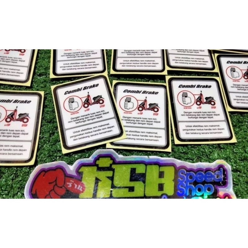 sticker combi brake