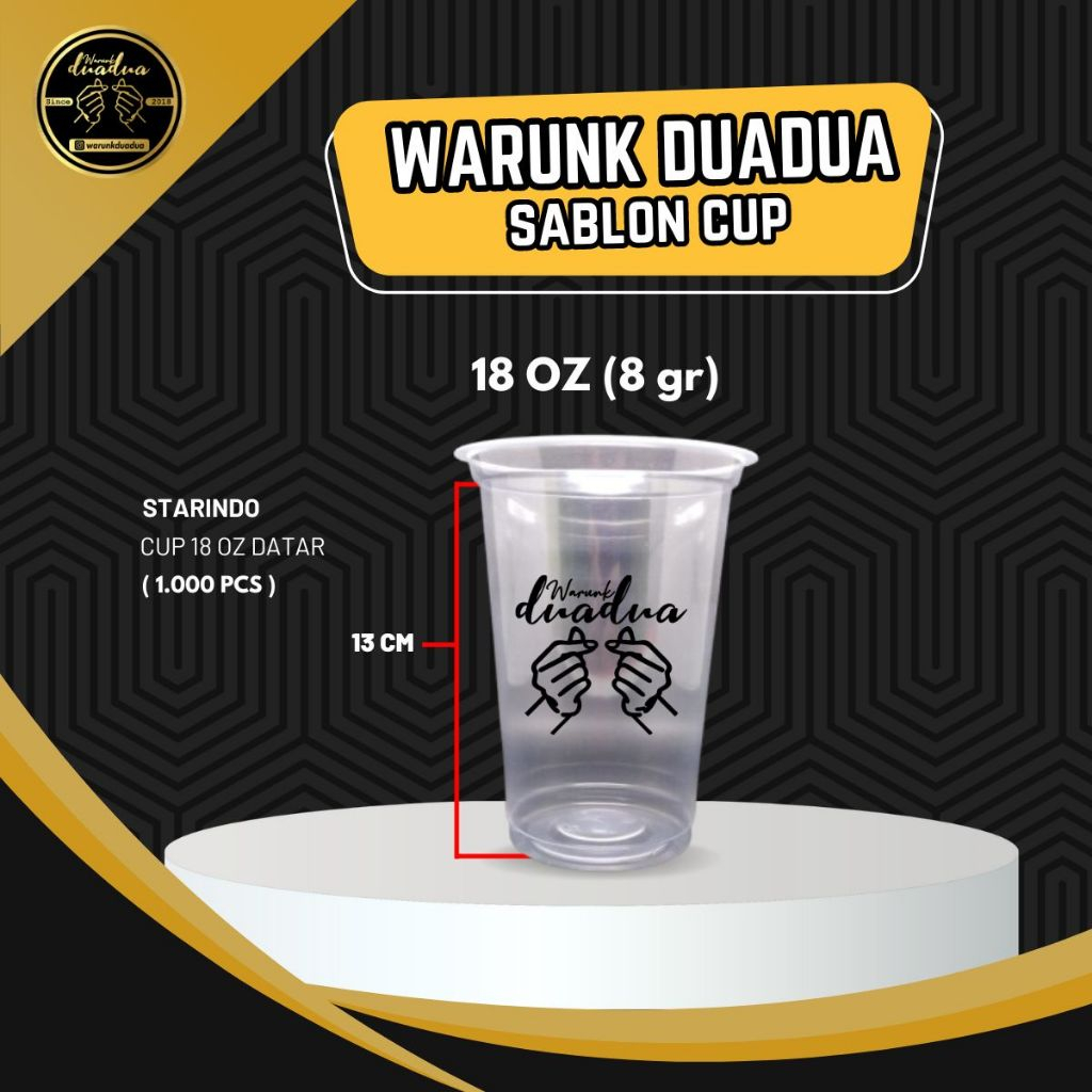 Sablon Cup 18oz Datar Starindo 8 gr / 1.000pcs