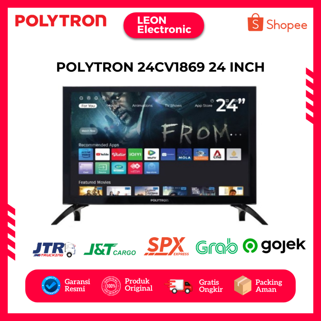POLYTRON SMART DIGITAL HD TV 24" Inch DVB-T2 - PLD 24CV1869