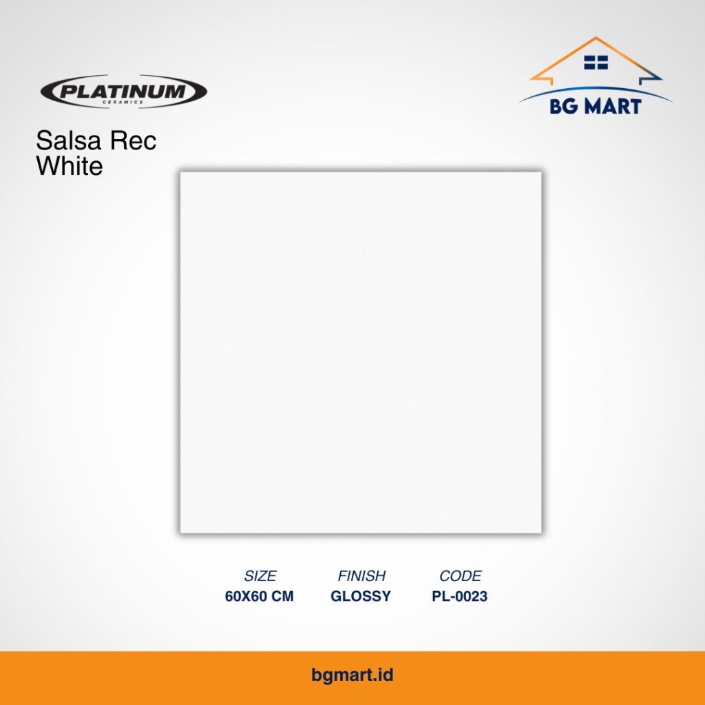 PLATINUM Keramik Lantai 60x60 Salsa Rec White