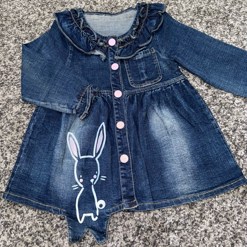 Dres Jeans lengan panjang anak perempuan