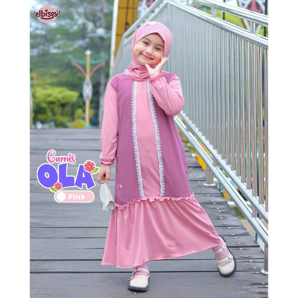 GAMIS ANAK OLA BY ELBISE / Warna Pink