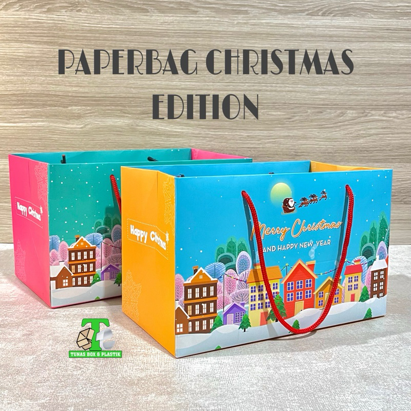 

Paperbag Edisi Natal Tas Tenteng Merry Christmas | Tas Jinjing Kado Natal | Christmas Paper bag | Kantong Kado Natal | Tas Tenteng Kotak Kue Toples Kuker Natal | Packaging Christmas Gift Box | Paperbag Aesthetic Natal