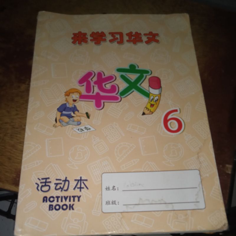 Buku Mandarin kelas 6 ( Activity book )