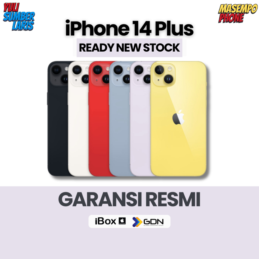 [Yuli Sumber Laris] Iphone 14 Plus 128GB / 256GB / 512GB Garansi Resmi