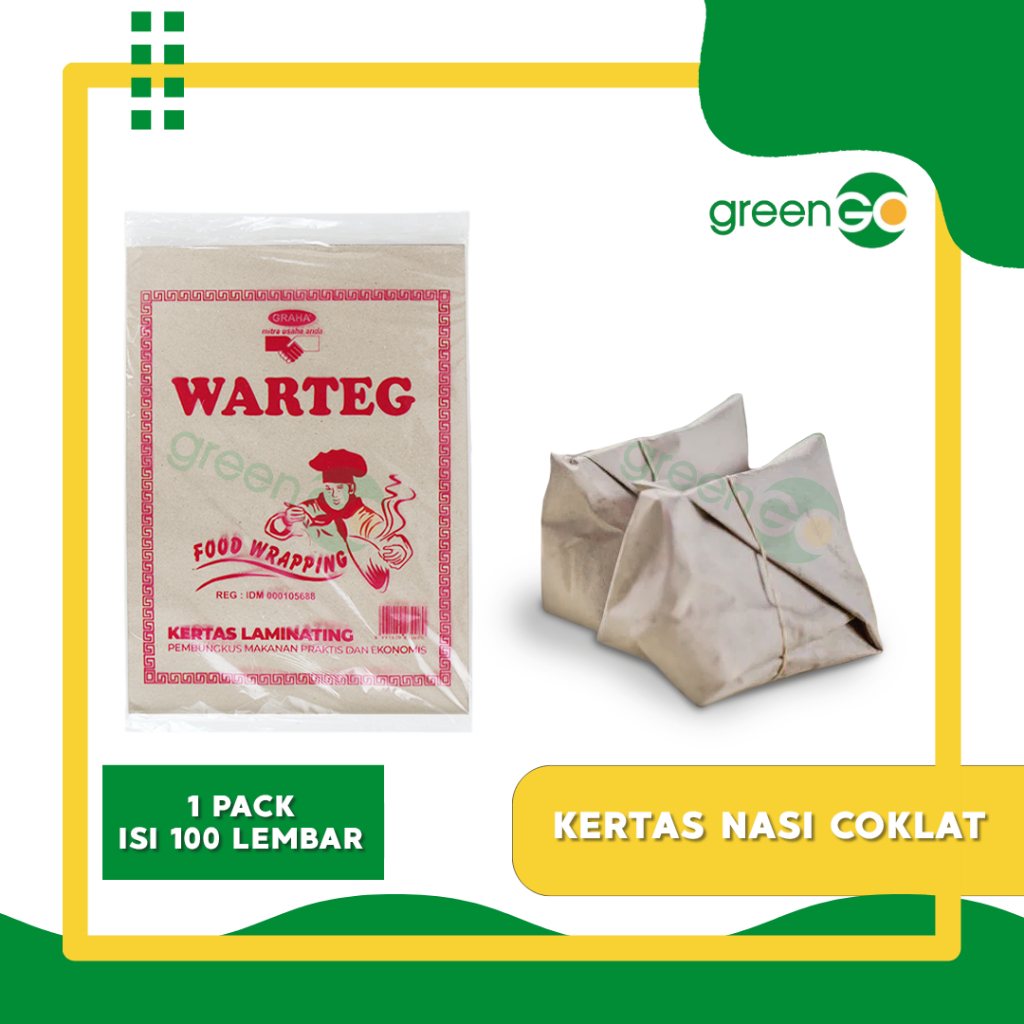 KERTAS NASI BUNGKUS WARTEG MERAH 27X37CM ISI 100LBR BESAR KERTAS ALAS NASI COKLAT KERTAS BUNGKUS NAS