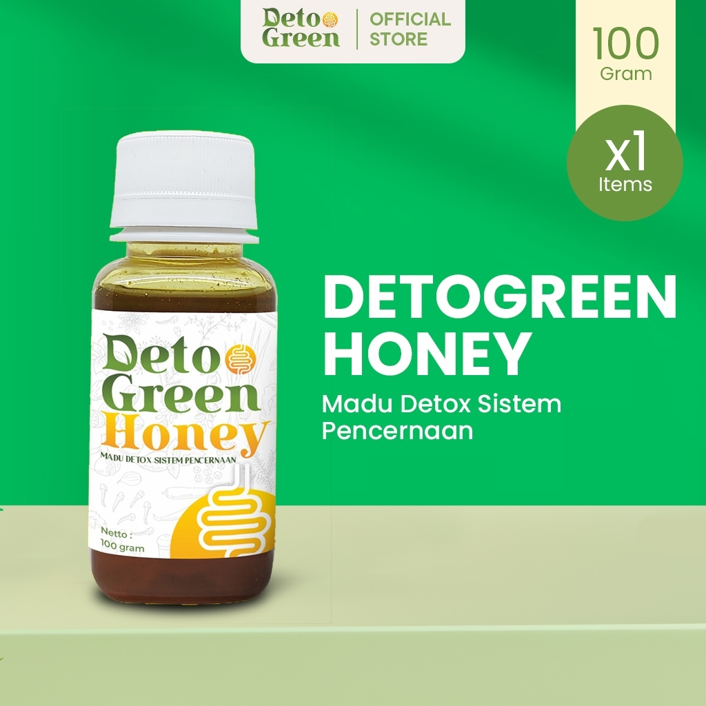

DETOGREEN HONEY Madu Detox Herbal Alami 100 Gram