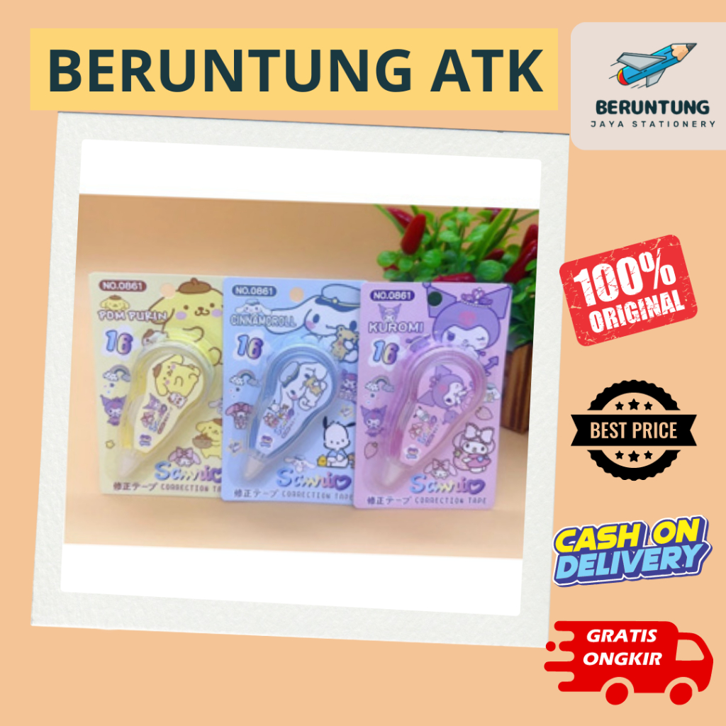 

Correction Tape Sanrio Tipe X Kertas