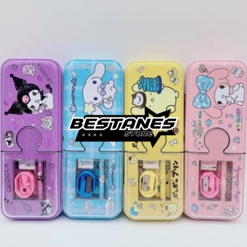 

Kotak Tempat Wadah Pensil Pencil Paralatan Alat Tulis Stationery Anak Sekolah 2 Tingkat Kartun Lucu