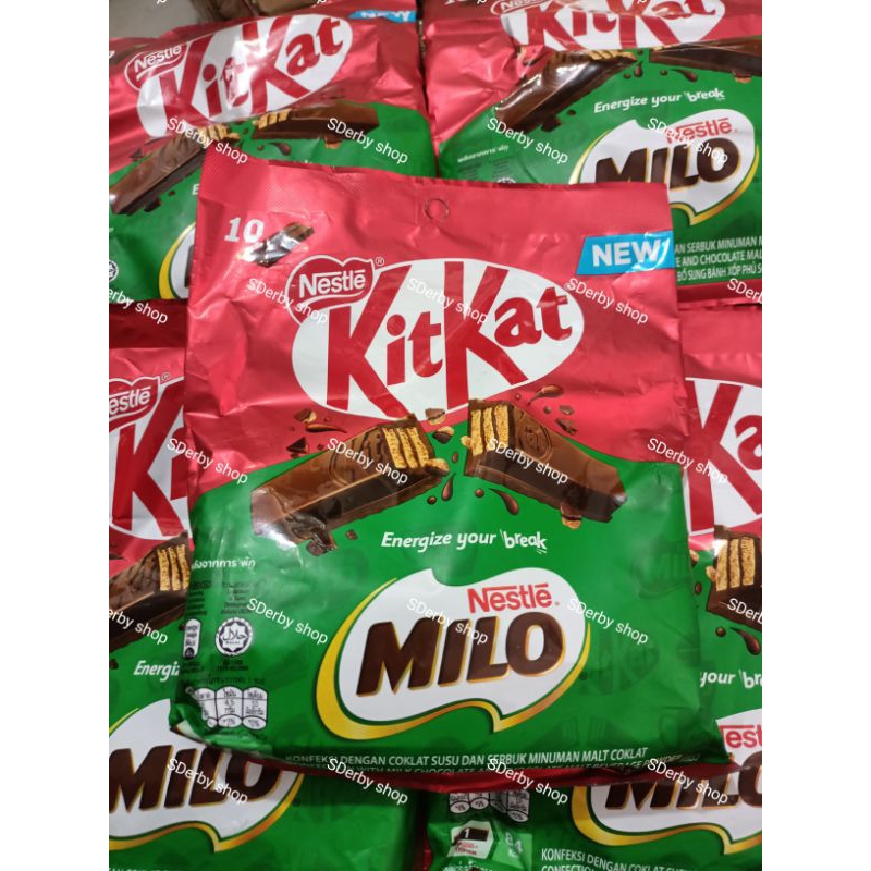 

Kitkat Milo Chocolate New Varian Coklat Isi 10