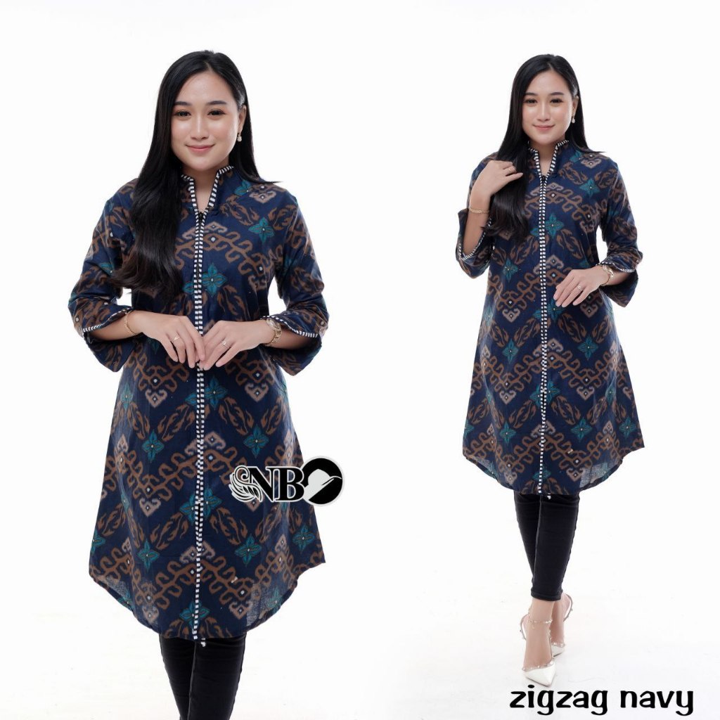 Tunik Batik Modern Batik Wanita Busui Atasan Batik Wanita Jumbo