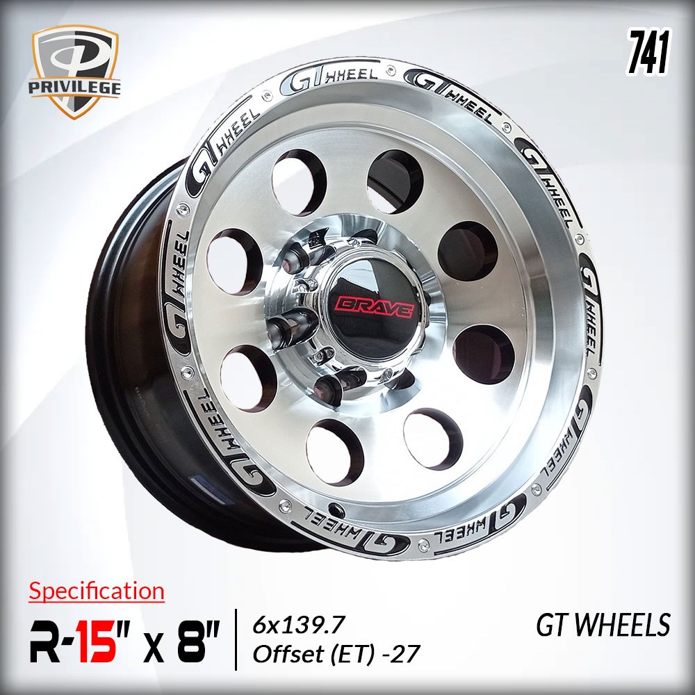 Velg OFFROAD MICKEY THOMPSON Ring 15 Baut PCD 6x139.7 Offset ET -27 (741)