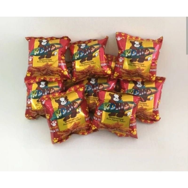 

(PACK) Chiki KOMO Jagung Bakar Snack 38gr Uk BESAR Isi 10Pcs