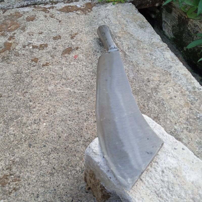 pisau dageng, pisau cacah daging model panjang bahan baja per