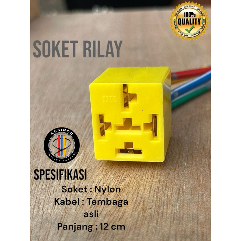 Socket Relay Kaki 4  Motor Mobil