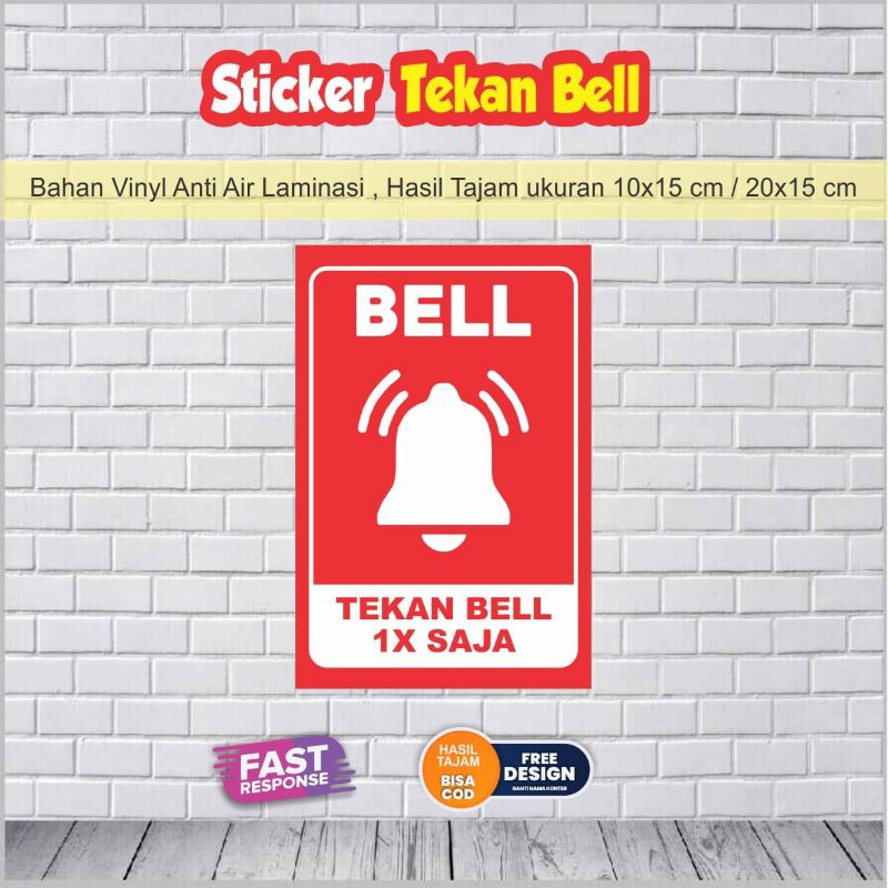 

Sticker Tekan bell