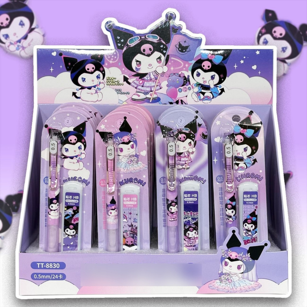 

SET PENSIL MEKANIK + ISI PENSIL KUROMI 0.5MM | PENSIL CETEK KUROMI SANRIO | PENSIL ISI KUROMI | ALAT TULIS SEKOLAH | ALAT TULIS KANTOR | PERALATAN SEKOLAH | PERLENGKAPAN SEKOLAH