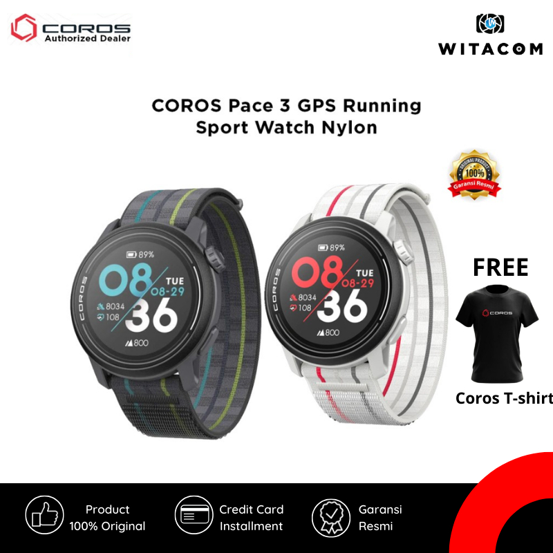 COROS Pace 3 GPS Running Sport Watch Nylon Band