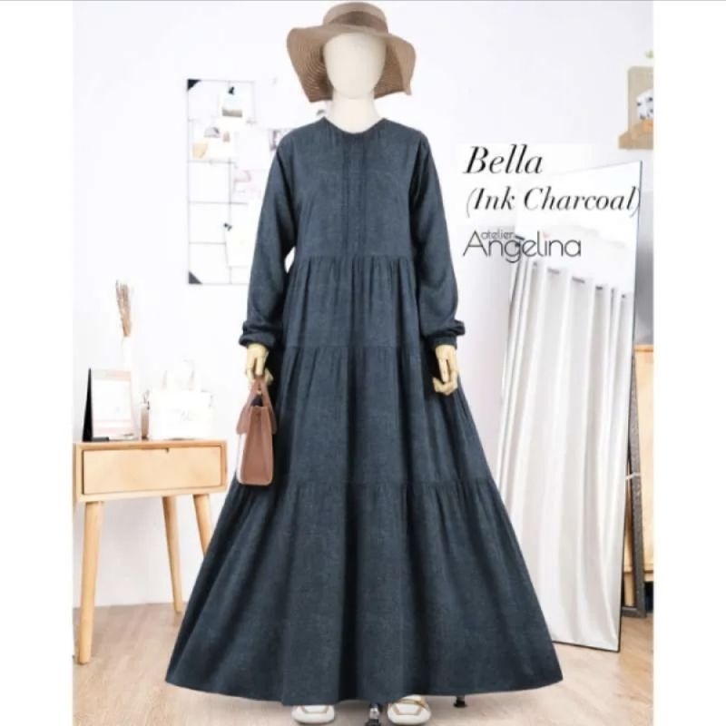 BELLA DRESS DENIM NEW JEANS ATELIER ANGELINA SIZE 3XL EMBROIDERRY SERIES