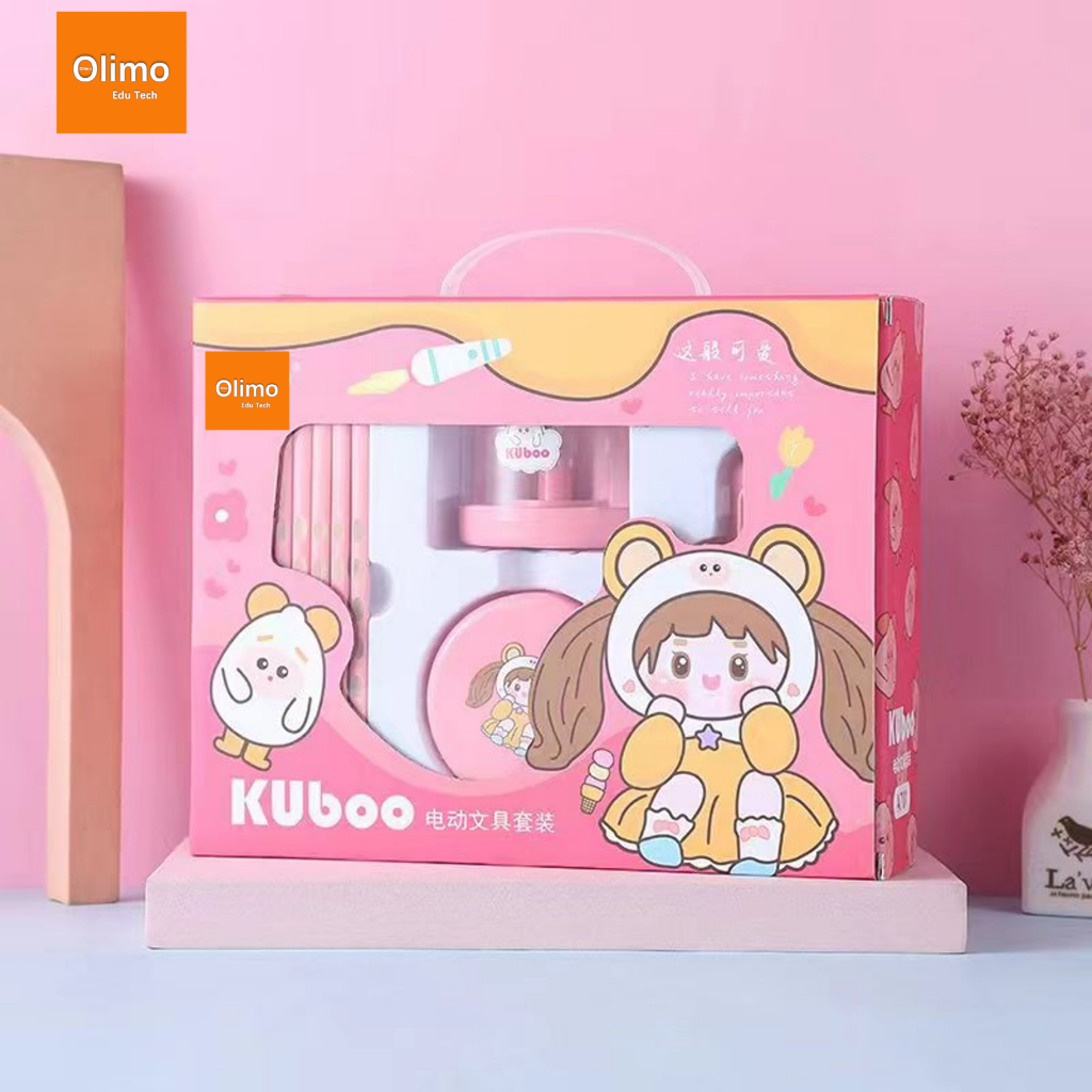 

Olike Electric Alat Tulis Pack / Set Alat Tulis Elektrik Rautan Penghapus Vacuum Pensil 26 In 1-Pink