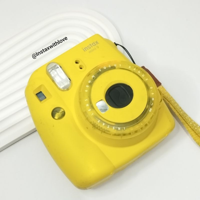 Kamera Instax Mini 9 Clear Yellow Limited Edition Preloved Kamera Instax Second WAJIB BACA DESKRIPSI