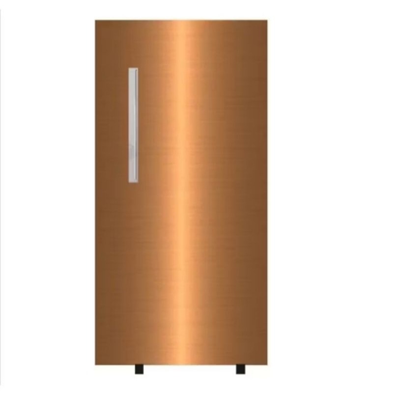 Stiker kulkas 1 pintu motif polos gold