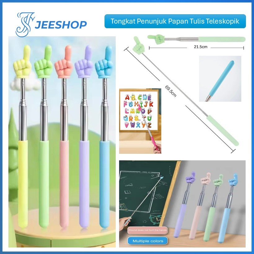 

Tongkat Penunjuk Papan Tulis Teleskopik Extendable Tongkat Pointer Papan Tulis Praktis Serbaguna
