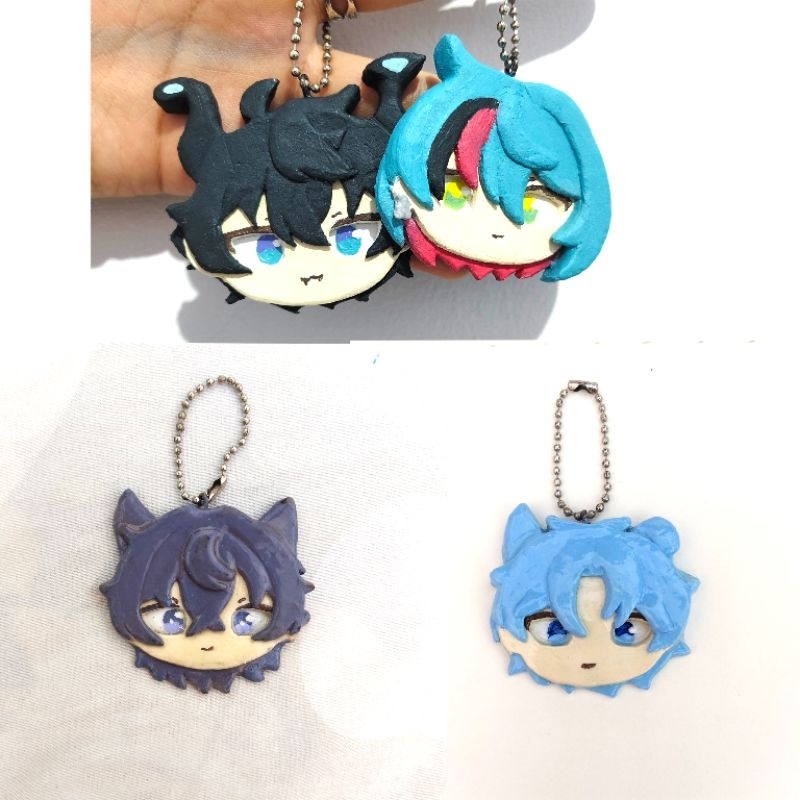 Custom gantungan kunci clay [clay keychain]