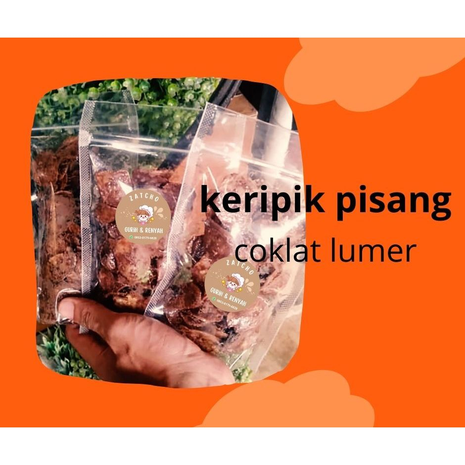 

keripik pisang coklat lumer murah 90gr